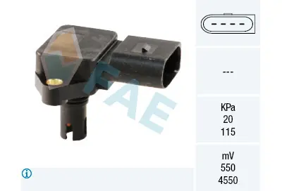 Sensor, presión colector de admisión FAE 1503.8 FAE 1503.8 Última Versión